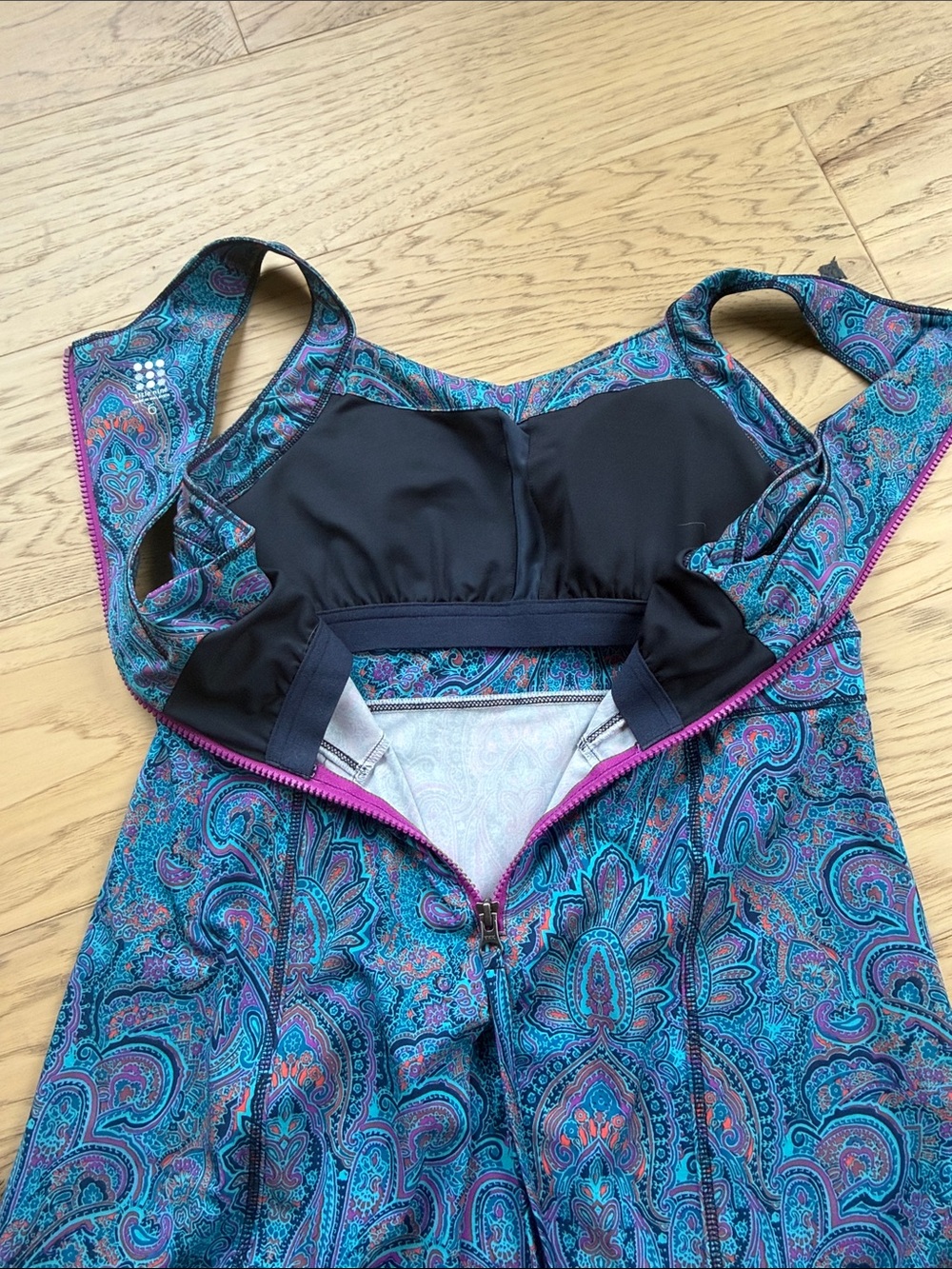Title Nine Teal, Blue & Purple Paisley Midi Dress - Picture 4 of 5
